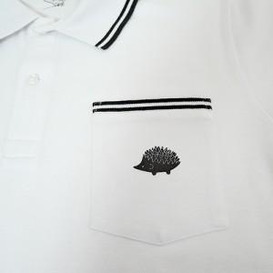 ポロシャツ-white-前4